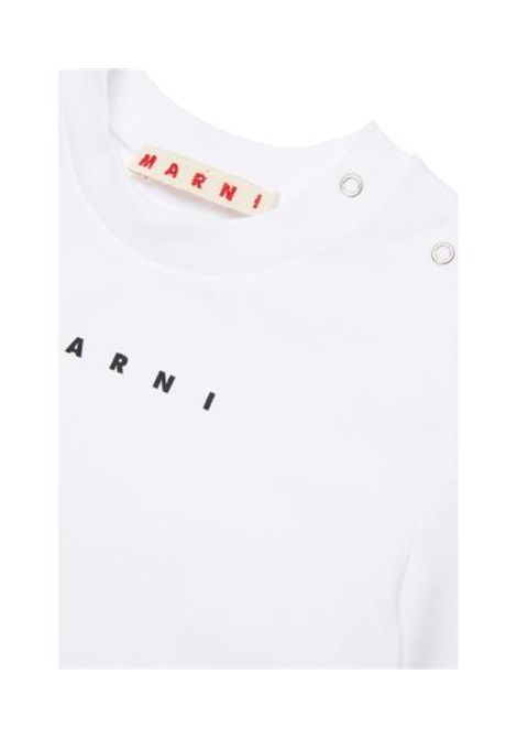 T-shirt con stampa MARNI KIDS | M01785 M00RF0M100